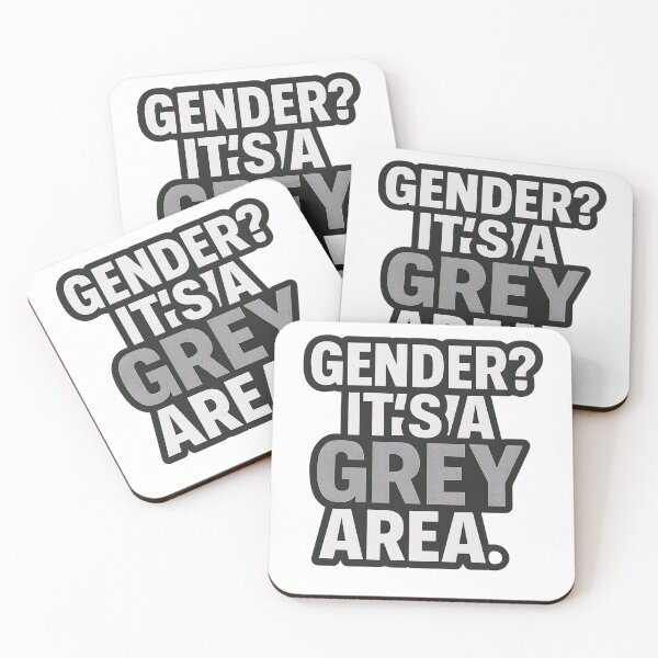 Item preview, Gender? It’s a Grey Area – Bold Typography designed and sold by Haus Of Sin.