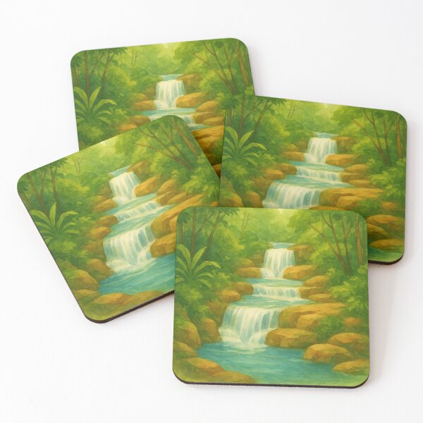 Item preview, Rocky Mountain Waterfall designed and sold by PixeMeAus.