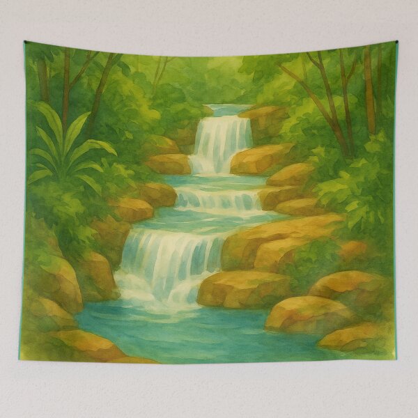 Item preview, Rocky Mountain Waterfall designed and sold by PixeMeAus.