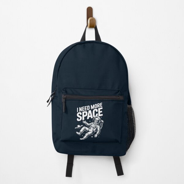 Item preview, I Need More Space | Astronaut Skeleton Retro Art | White Ink Edition designed and sold by Altered Pixels.