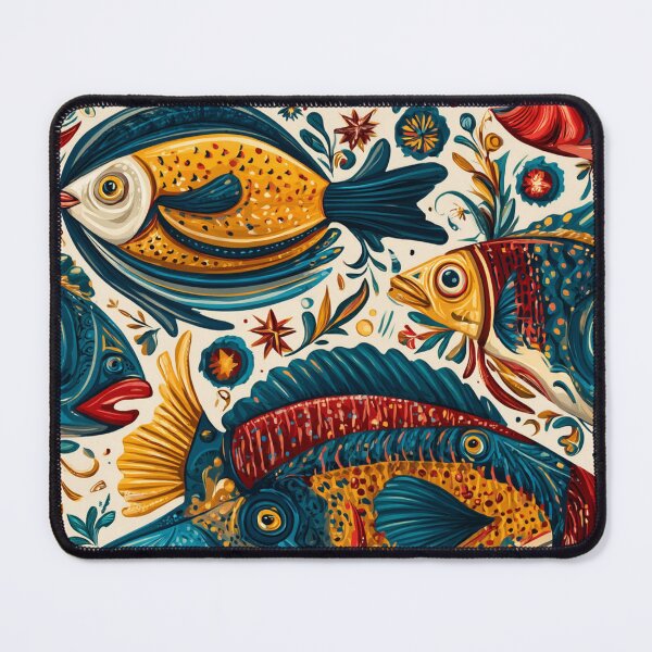 Item preview, Whimsical Surreal Fishscape designed and sold by mittie101.