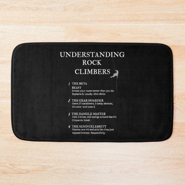 Item preview, Understanding Rock Climbers – Funny Climbing Quotes for Boulder Brains – Black designed and sold by PsyFlow35.
