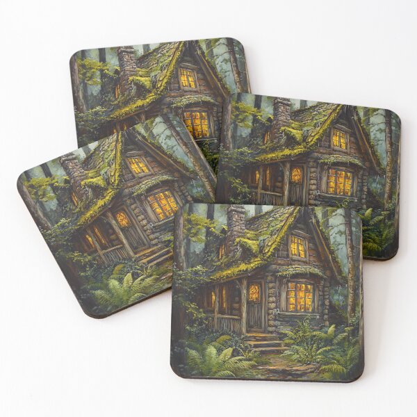 Item preview, Rusticore - Mossy Cabin in the Woods designed and sold by bapupa.