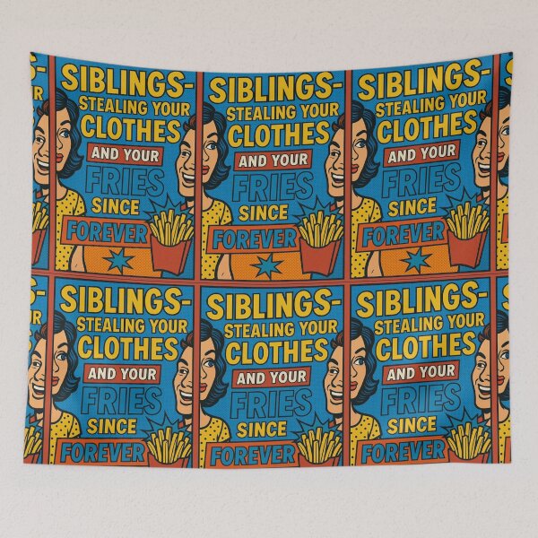 Item preview, Siblings - stealing your clothes and your fries since forever. designed and sold by Nat-Rio.
