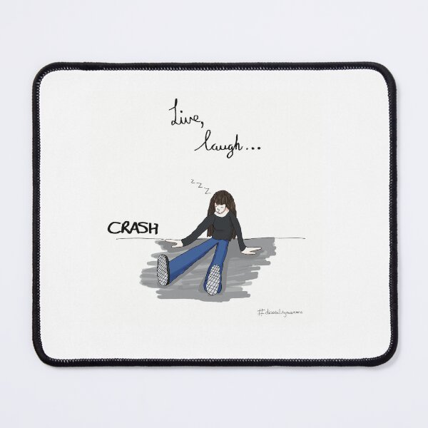 Item preview, Live Laugh Crash – Disability Awareness Humour for Chronic Illness & Fatigue designed and sold by Warm Whimsy Designs.