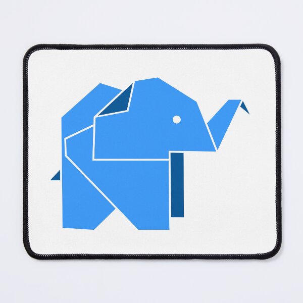 Item preview, Origami Blue Elephant Graphic - Minimalist Animal Art designed and sold by LipsLab.