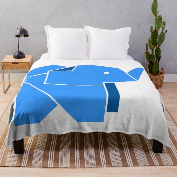 Item preview, Origami Blue Elephant Graphic - Minimalist Animal Art designed and sold by LipsLab.