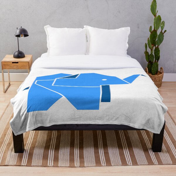 Item preview, Origami Blue Elephant Graphic - Minimalist Animal Art designed and sold by LipsLab.