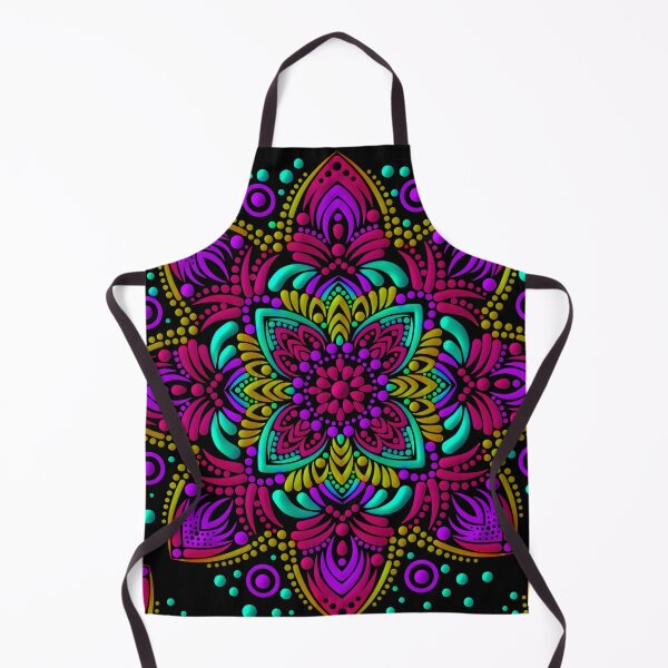 Item preview, Psychedelic Neon Mandala Art – Vibrant Boho Pattern designed and sold by Printdesigns1.