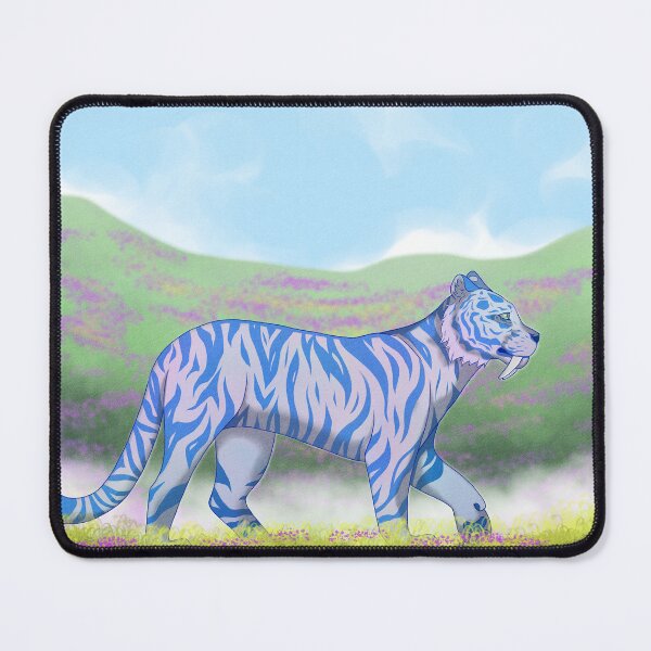 Item preview, A blue tiger with a white saber tooth designed and sold by Art-multi-form.