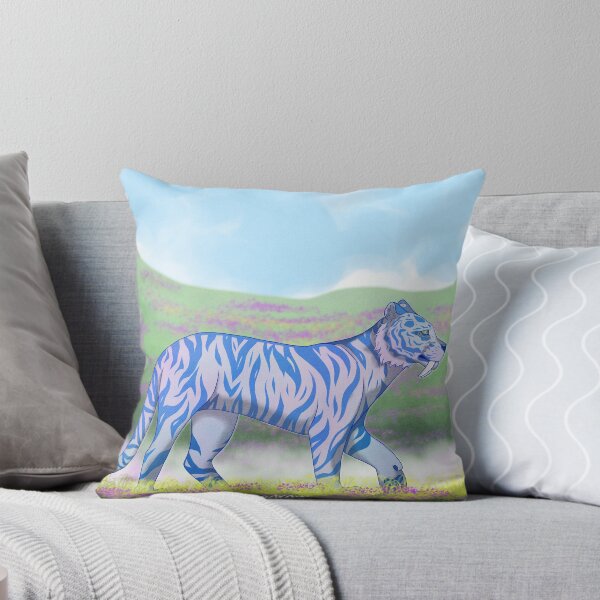 Item preview, A blue tiger with a white saber tooth designed and sold by Art-multi-form.