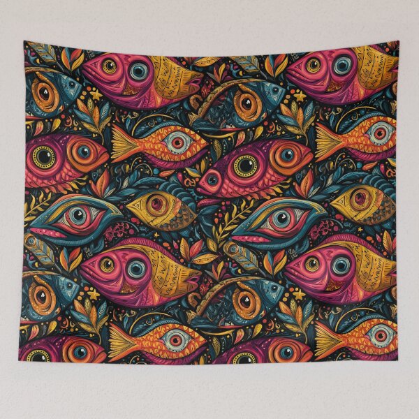 Item preview, Dreamlike Surreal Fish Flow designed and sold by mittie101.