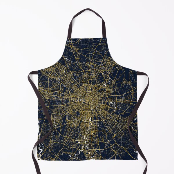 Item preview, Chengdu City Map of China - Gold Art Deco designed and sold by deMAP.