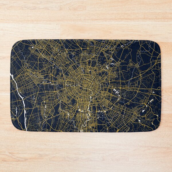 Item preview, Chengdu City Map of China - Gold Art Deco designed and sold by deMAP.