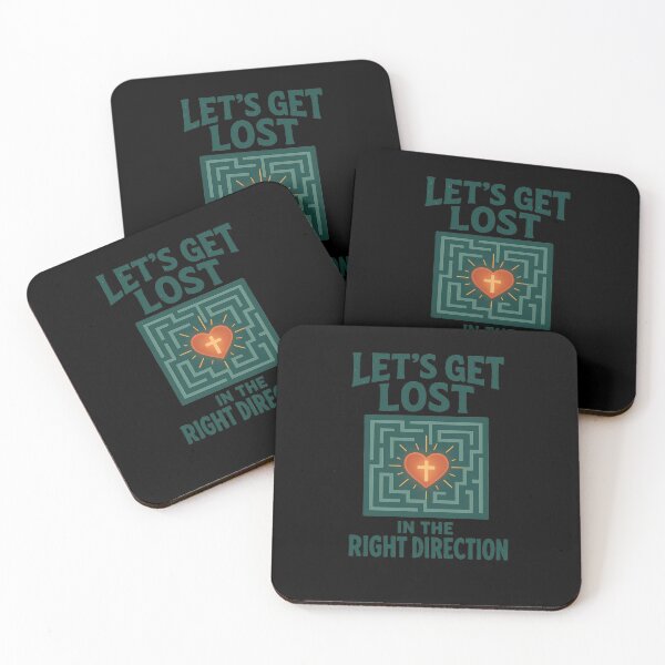 Item preview,  Let’s Get Lost in the Right Direction – Christian Faith Heart Maze Design designed and sold by Jason123za.
