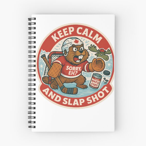 Item preview, Hockey Beaver Sticker – Canada's Stone-Cold Goalie with Maple Syrup Fury designed and sold by WAUZ.