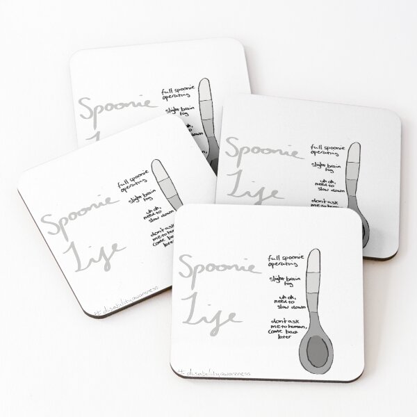Item preview, Spoonie Life Levels – Chronic Illness & Disability Awareness Spoon Theory Art designed and sold by Warm Whimsy Designs.