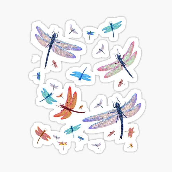 Item preview, Dragonflies Dragonfly Insects Bugs Springtime Colorful designed and sold by oz10.
