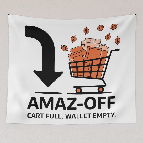 Item preview, Amaz-off Logo Parody | Cart Full, Wallet Empty designed and sold by Thompika.