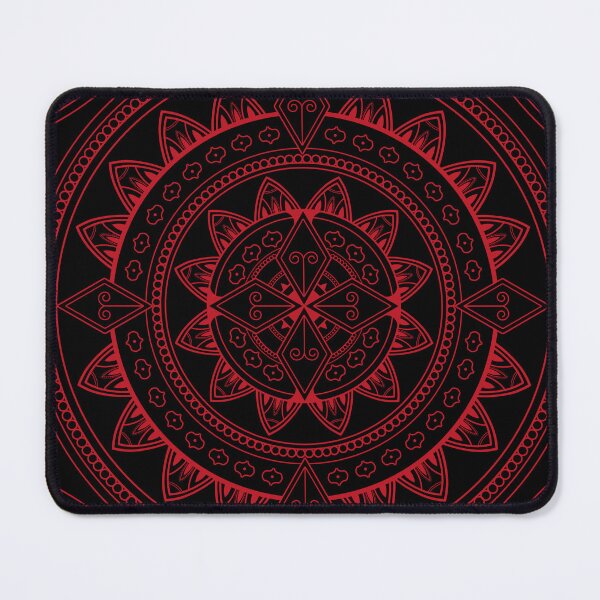 Item preview, Colorful red mandala art designed and sold by Printdesigns1.