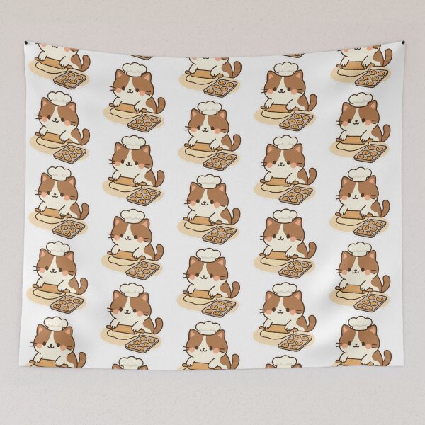 Item preview, Cute Cat Baking Cookies designed and sold by YnMstudio25.