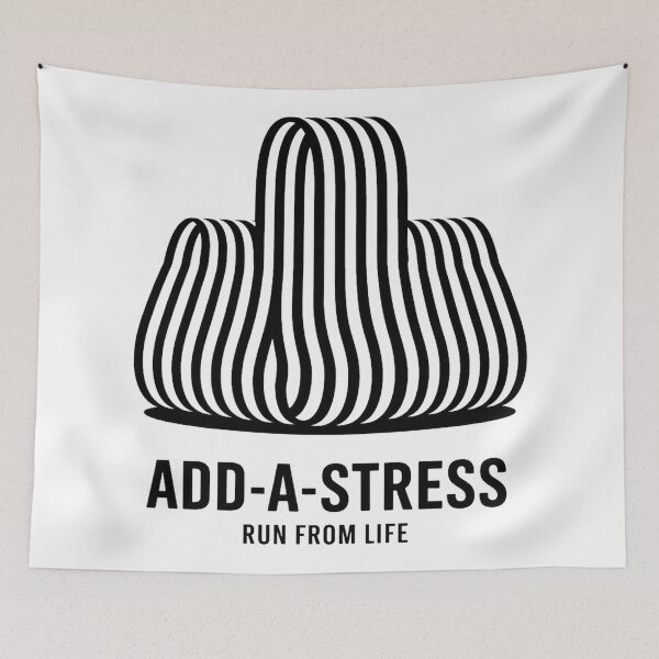 Item preview, Add-a-Stress | Adidas-Inspired Parody for Burned-Out Souls designed and sold by Thompika.