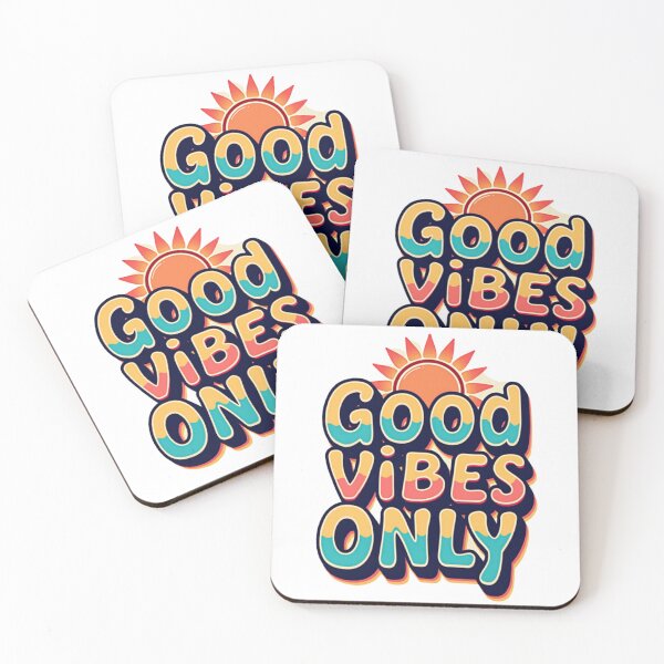 Item preview, Good Vibes Only Retro Chill Tee designed and sold by PopPrismDesigns.
