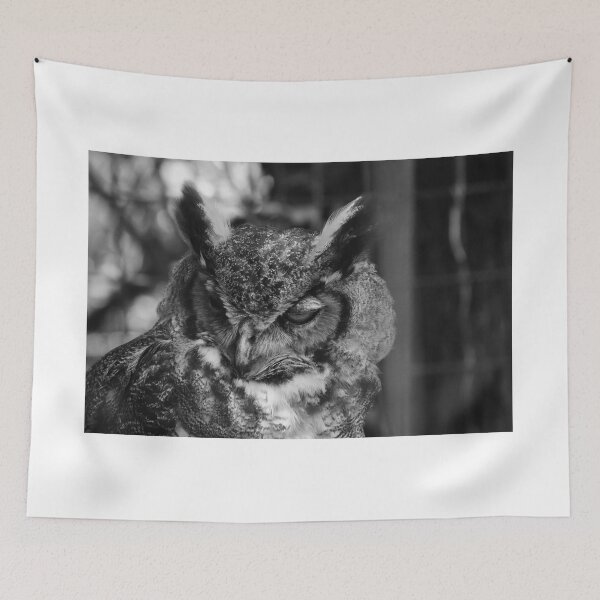 Item preview, Wise Old Owl Black And White designed and sold by MercerImages.