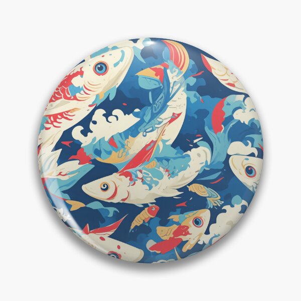 Item preview, Colourful Koi Carp Serenity designed and sold by mittie101.