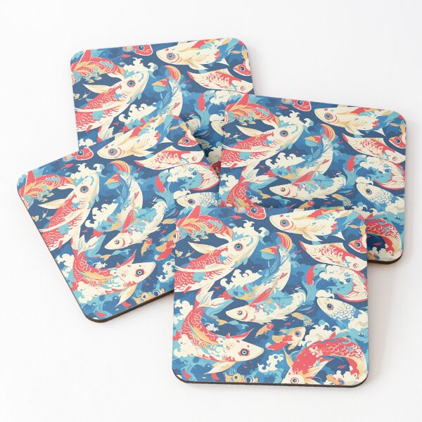 Item preview, Colourful Koi Carp Serenity designed and sold by mittie101.