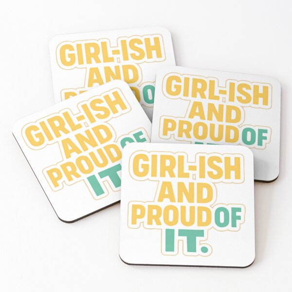 Item preview, Girl-ish and Proud of It – Bold Typography Design designed and sold by Haus Of Sin.