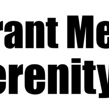 Artwork thumbnail, Sm - God, Grant Me The Serenity - Small Print by Nico's NovelTs