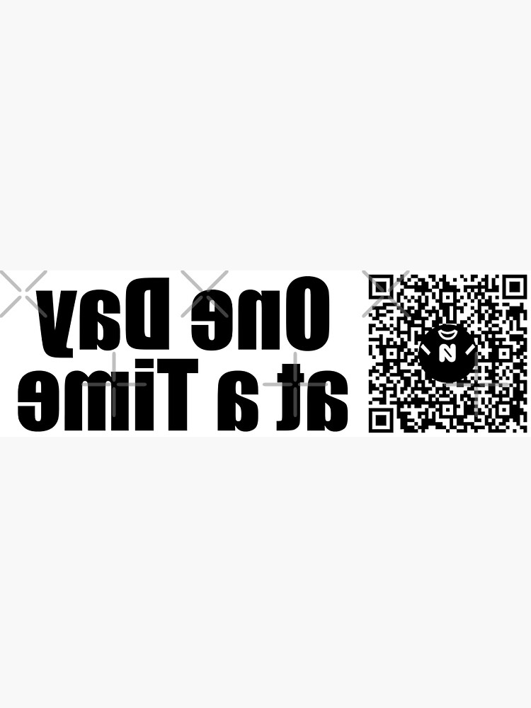 Thumbnail 3 of 3, Sticker, Sm - One Day at a Time MirrorT - Small Print designed and sold by Nicos-NovelTs.