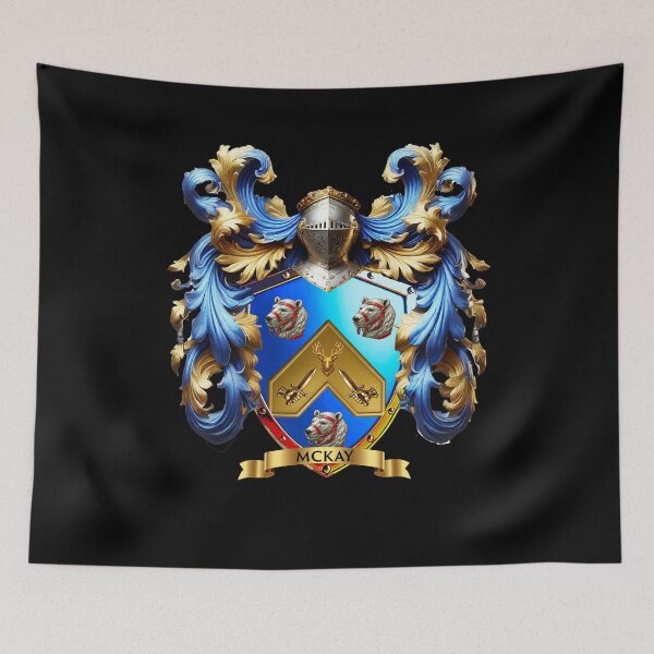 Item preview, McKay Family Crest  Bravery of the Bear, Honor of the Blade, Spirit of the Stag designed and sold by Highlandkings.