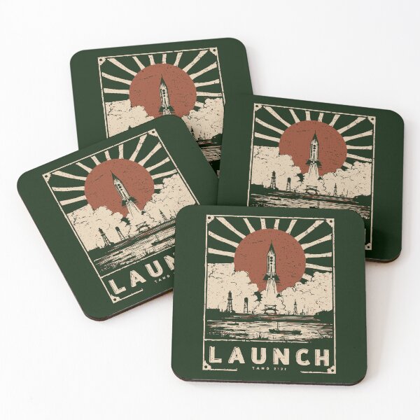 Item preview, Launch Into Space Poster – Rocket Propulsion and Sci-Fi Power designed and sold by TuncGK.
