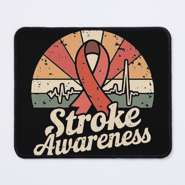 Item preview, Stroke Awareness Ribbon Retro Design - Heartbeat Support and Hope designed and sold by love3617.