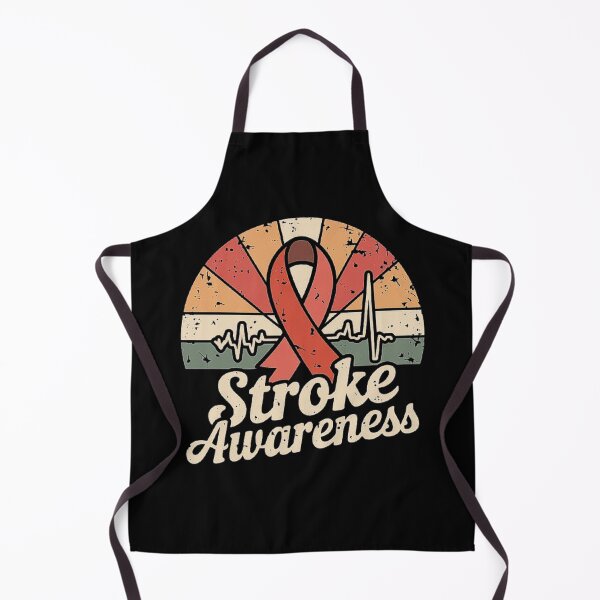 Item preview, Stroke Awareness Ribbon Retro Design - Heartbeat Support and Hope designed and sold by love3617.