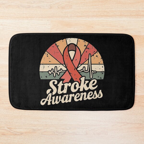 Item preview, Stroke Awareness Ribbon Retro Design - Heartbeat Support and Hope designed and sold by love3617.
