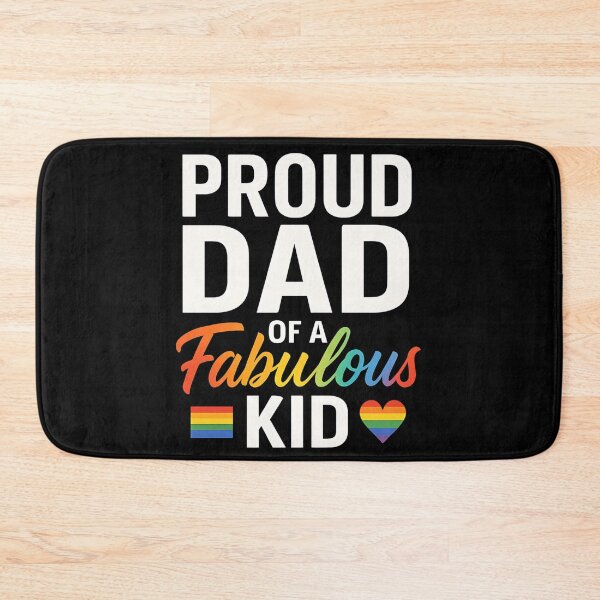 Item preview, Proud Dad of Fabulous Kid LGBT Rainbow Pride designed and sold by JerdbordinShop.