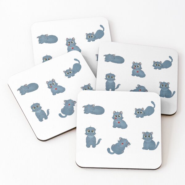Item preview, "Cute kittens with various emotions: joy, love, surprise, playfulness." designed and sold by Kalamkas.