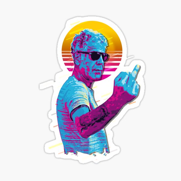 Artikel-Vorschau von Anthony Bourdain Mittelfinger retro, designt und verkauft von MAX MILLER.