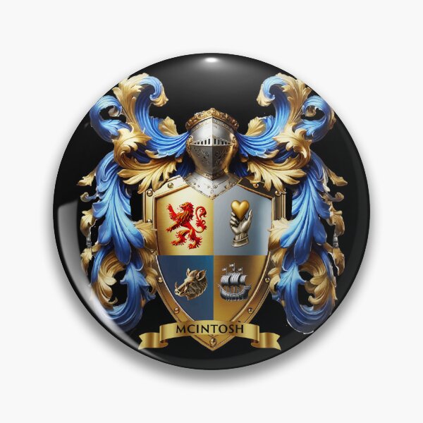 Item preview, McIntosh Family Crest  A Legacy Forged in Valor, Heart, and Highland Glory designed and sold by Highlandkings.