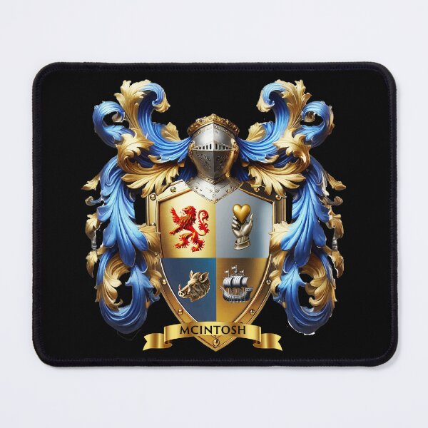 Item preview, McIntosh Family Crest A Legacy Forged in Valor, Heart, and Highland Glory designed and sold by Highlandkings.