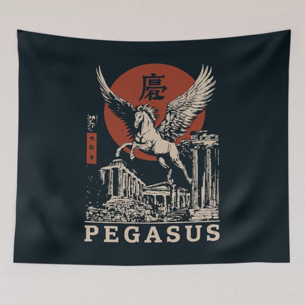 Item preview, Pegasus Mythology Poster – Winged Horse of Legends Art designed and sold by TuncGK.