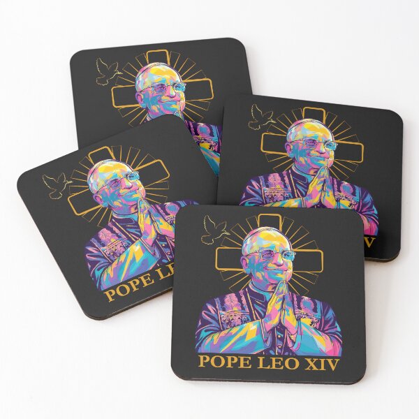 Item preview, Pope Leo XIV Color Design Catholic Icon Modern Religious designed and sold by MTJ-Mushrooms.