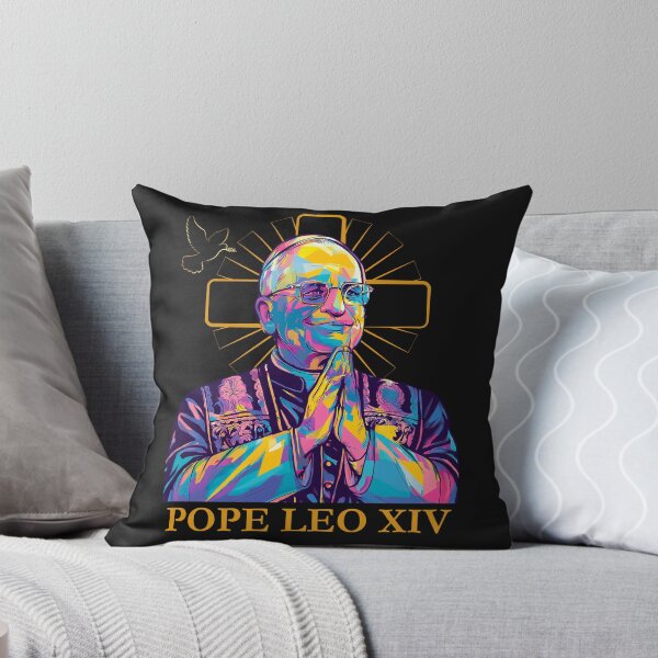 Item preview, Pope Leo XIV Color Design Catholic Icon Modern Religious designed and sold by MTJ-Mushrooms.