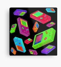 Gameboy Graphics Metal Print