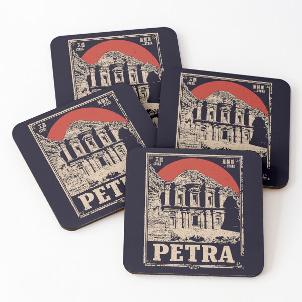 Item preview, Petra Jordan Poster – Ancient Rock Carving Desert Landmark Art designed and sold by TuncGK.