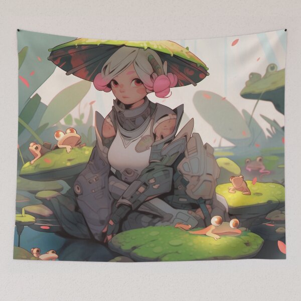 Item preview, Pond Sage In Mushroom Hat designed and sold by SporeandCanvas.