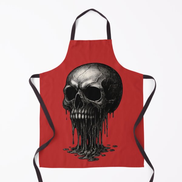 Item preview, Melting Skull Dark Horror Art designed and sold by Crybyte Studio.